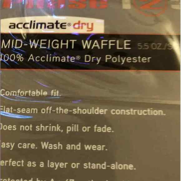 L Set XGO Mid-weight Tech Waffle Phase 2 Thermal Long sleeve Shirt & Pants Large - Picture 4 of 5